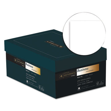 Southworth® 25% Cotton #10 Business Envelope, #10, Commercial Flap, Gummed Closure, 4.13 X 9.5, White, 250-box freeshipping - TVN Wholesale